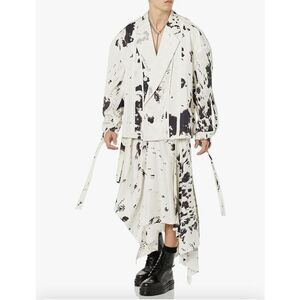 Maison Blanche unisex-adult Veston Deux-pièce Blazer Size 4 Medium Black White N